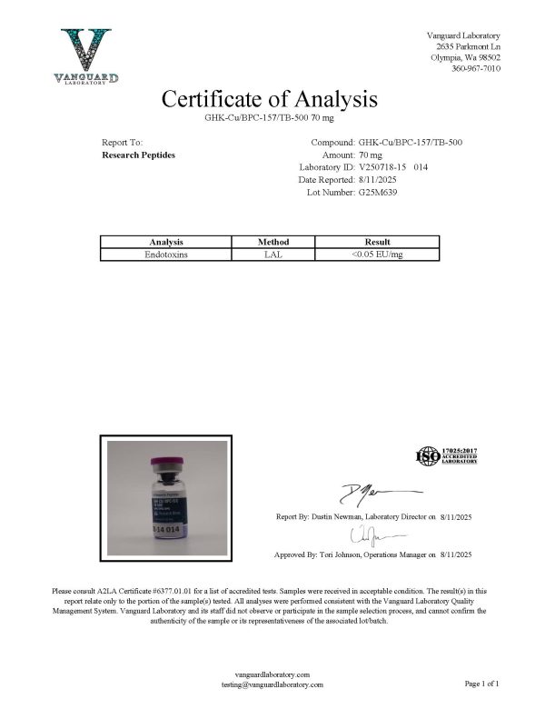 GHK Cu 50mg / BPC-157 10mg / TB-500 10mg Blend - Image 3