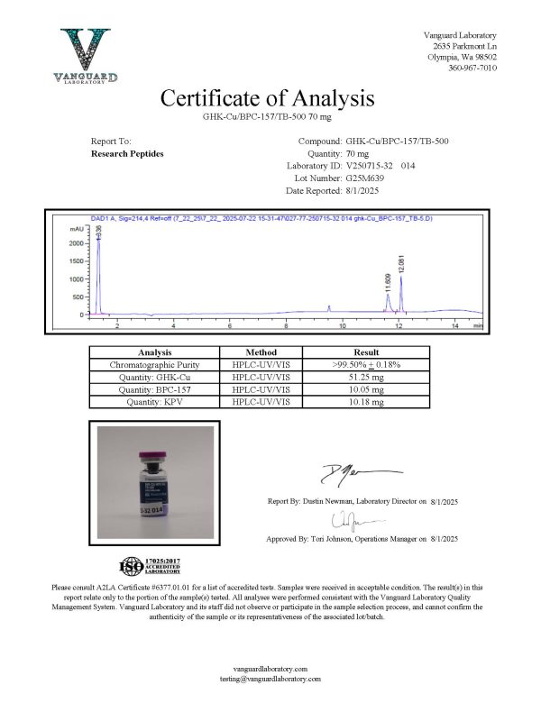GHK Cu 50mg / BPC-157 10mg / TB-500 10mg Blend - Image 2
